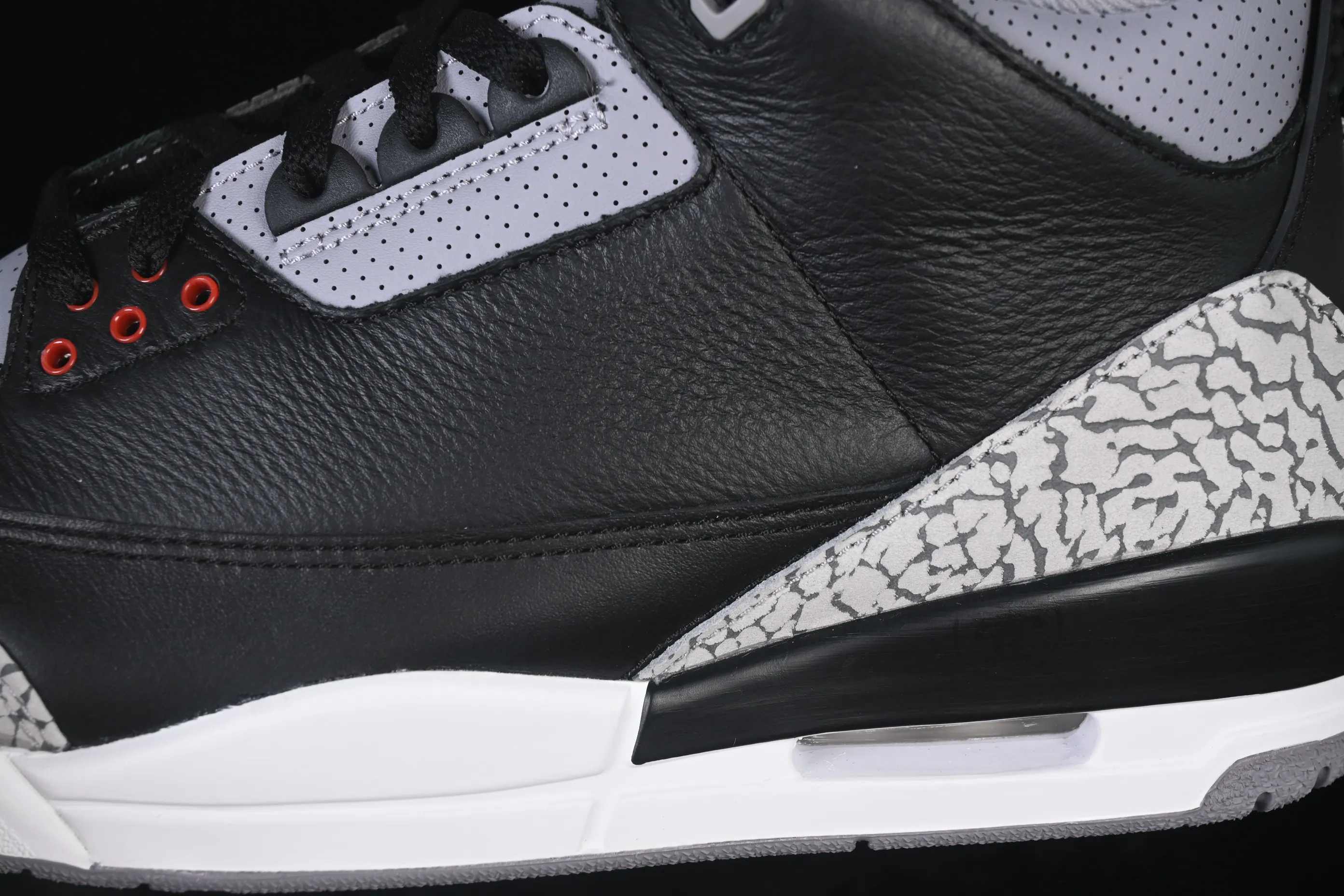 All categories Air Jordan Jordan series basketball shoes Air Jordan 3 LJR version Air Jordan 3 "Black Cement" AJ3 Jordan 3 first year black cement DN3707-010